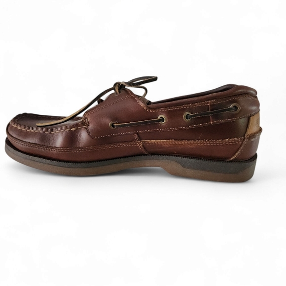 SPERRY Top sider Leather Boat Shoes Brown Size 11m - Picture 2 of 11